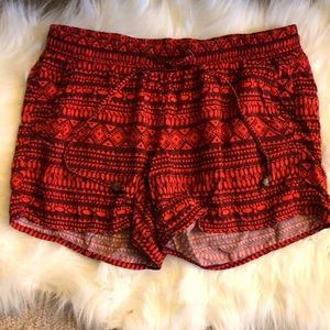 Old navy red patterned shorts